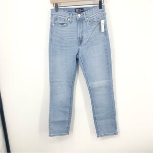 GAP Women Size‎ 2 26 Short Jeans Light Wash Pants Soft Vintage Slim Straight